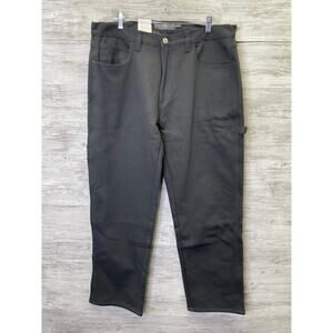 Berkley Jenson Carpenter Pants Mens 40x30 Straight Leg Fleece Lined Relaxed
